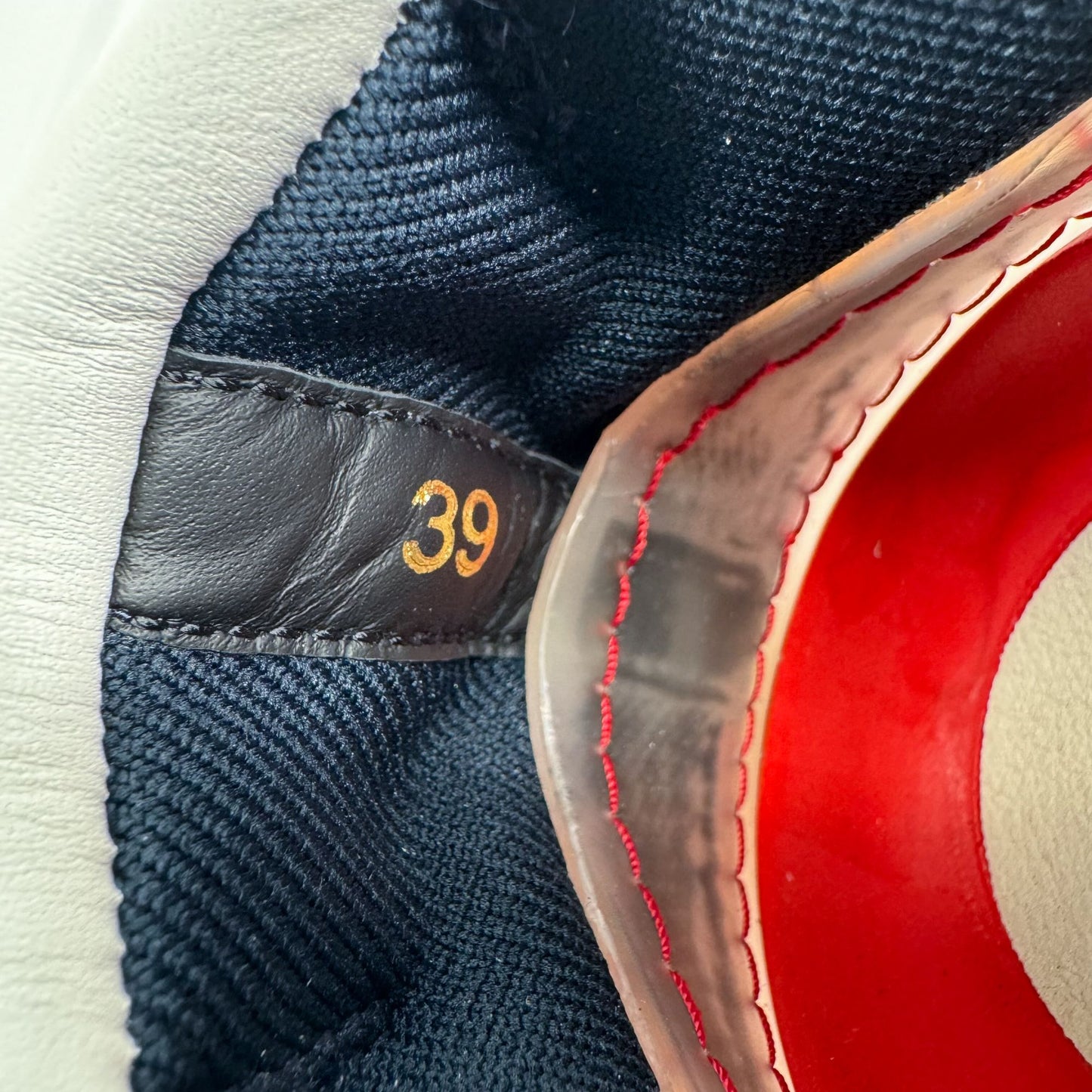 Christian Louboutin Arpoador Sneakers in Navy Blue Suede with Red Soles – Size 39