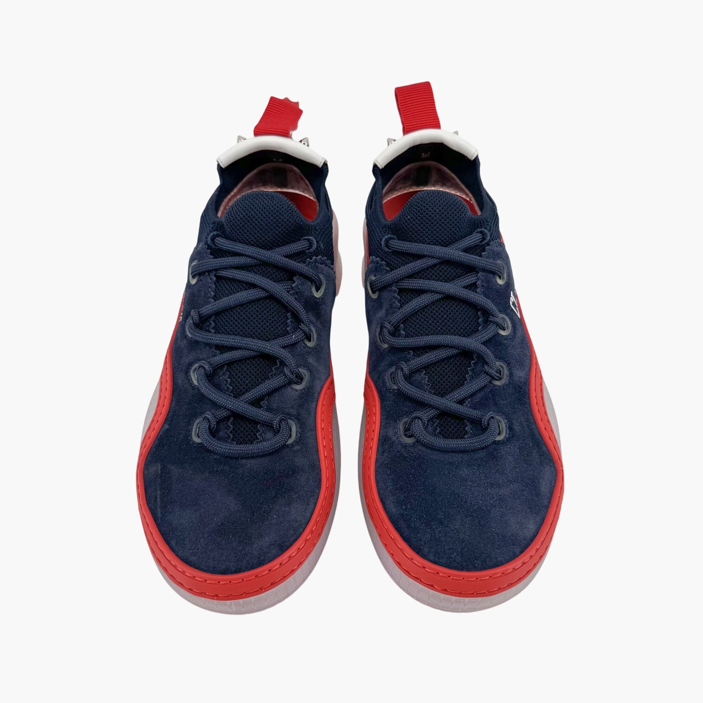 Christian Louboutin Arpoador Sneakers in Navy Blue Suede with Red Soles – Size 39