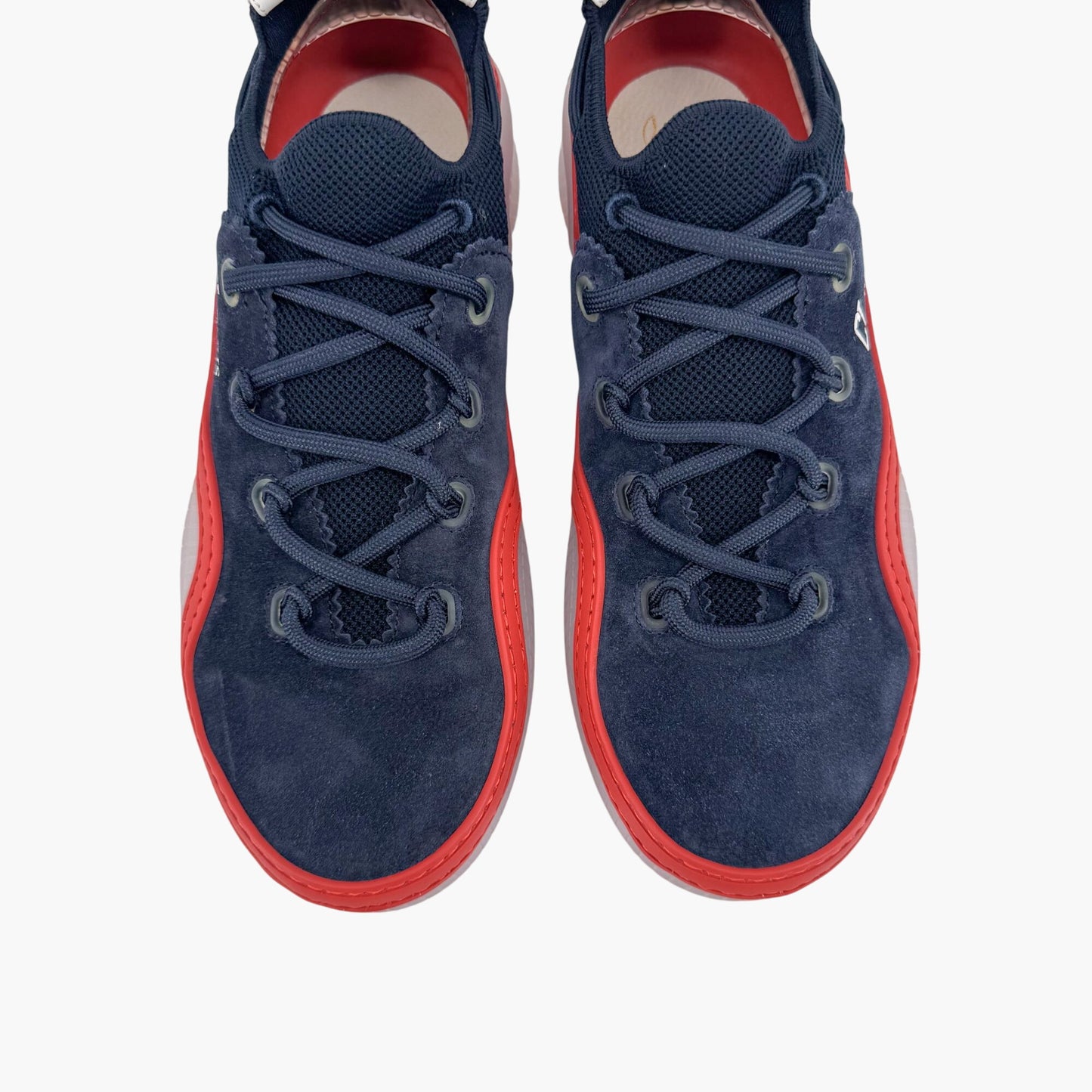 Christian Louboutin Arpoador Sneakers in Navy Blue Suede with Red Soles – Size 39