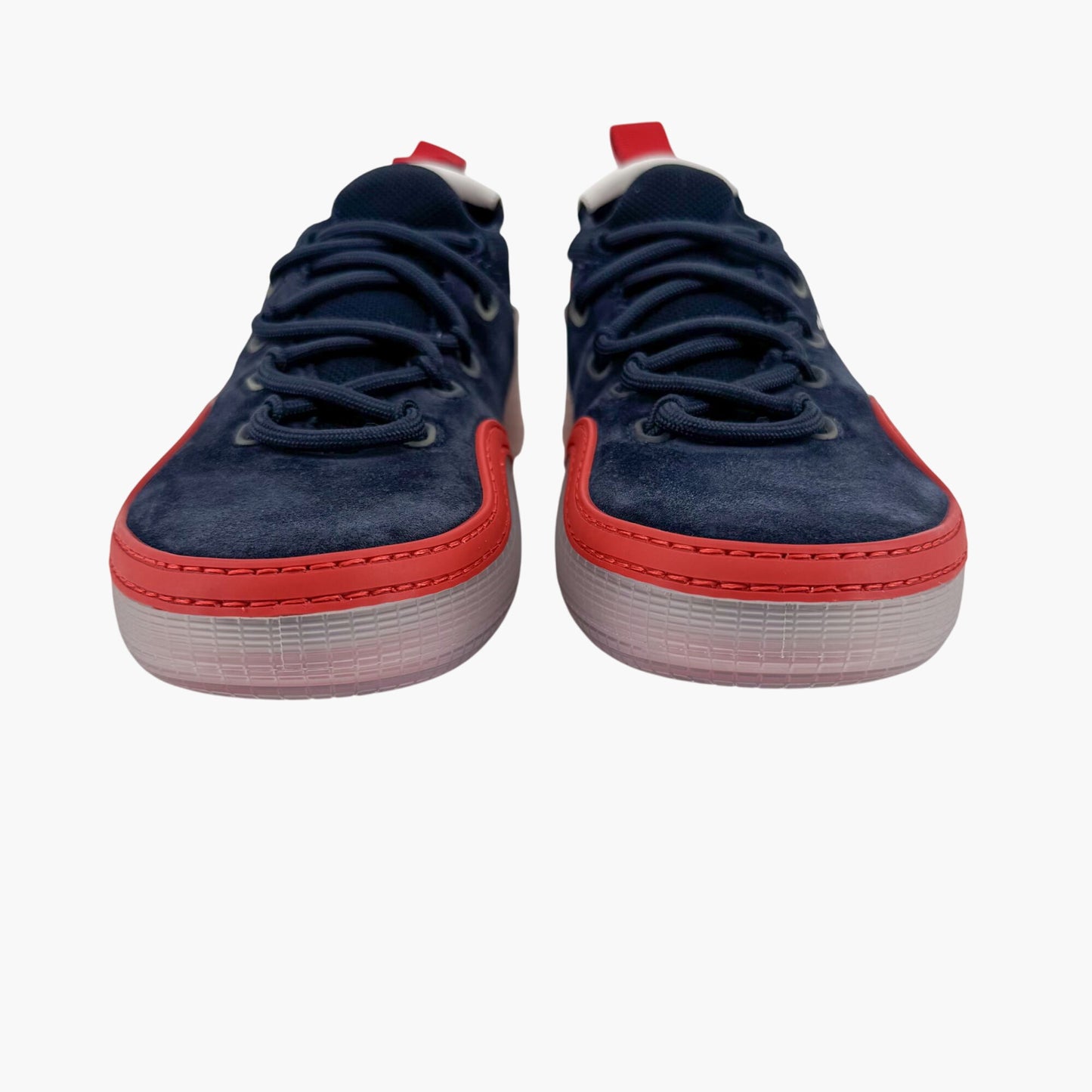 Christian Louboutin Arpoador Sneakers in Navy Blue Suede with Red Soles – Size 39