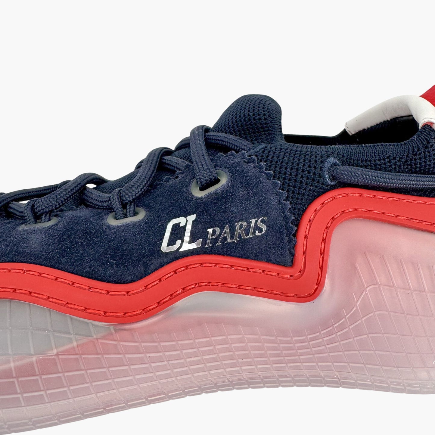 Christian Louboutin Arpoador Sneakers in Navy Blue Suede with Red Soles – Size 39