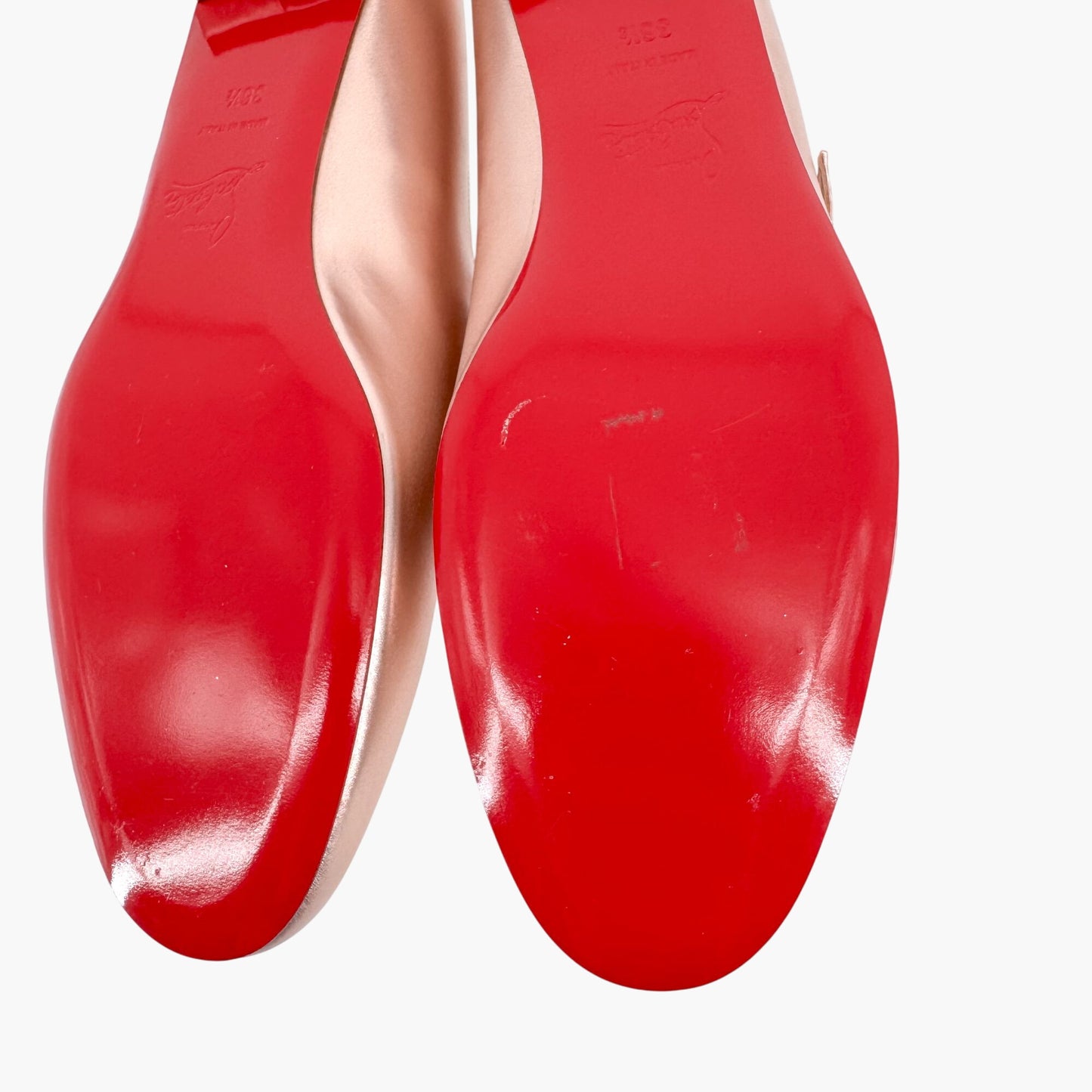 Christian Louboutin Sweet Jane Flats in Leche Metallic Rose Gold Size 36.5