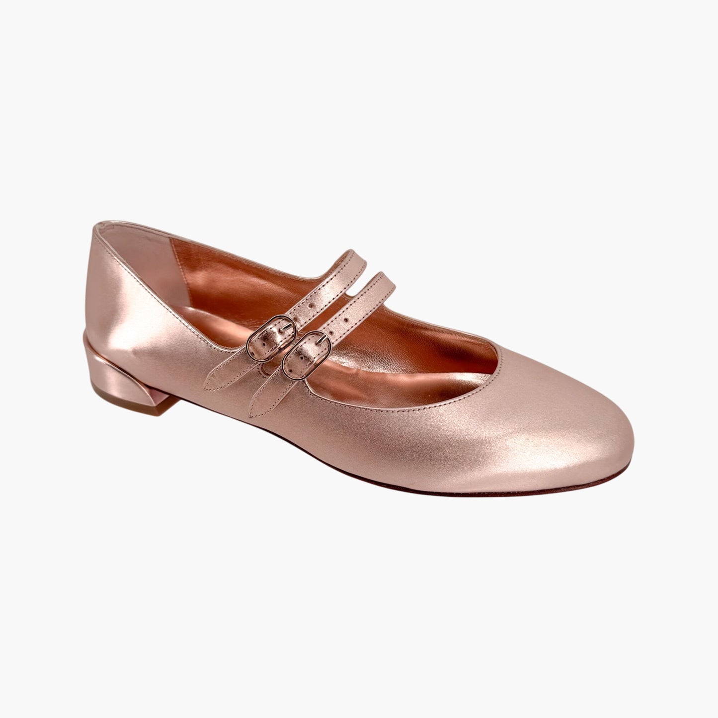 Christian Louboutin Sweet Jane Flats in Leche Metallic Rose Gold Size 36.5