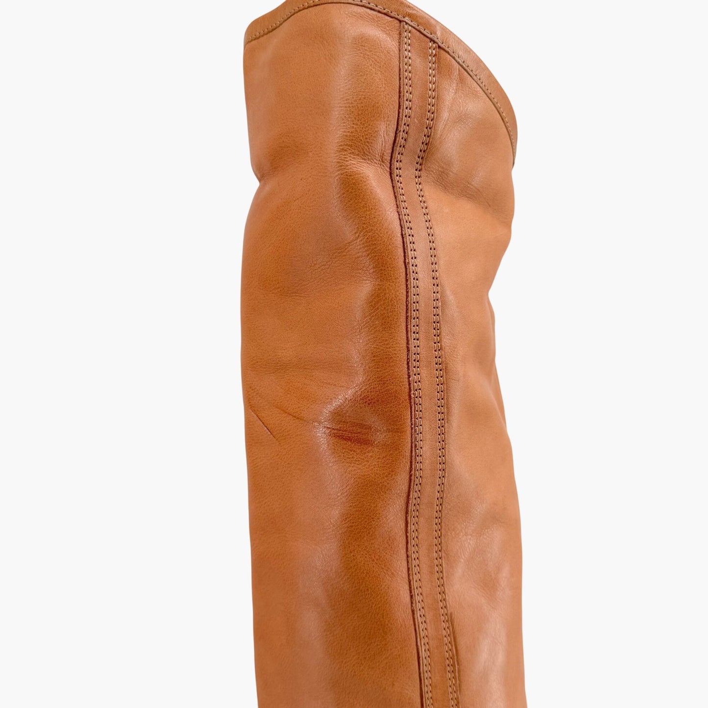 Isabel Marant Remko Over-The-Knee Western Boots in Cognac Leather – Size 40
