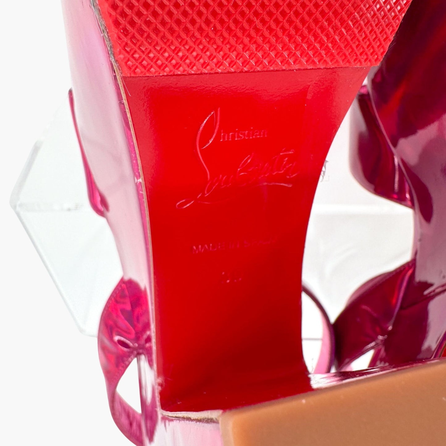 Christian Louboutin Pink Superyaz 160 Platform Sandals Size 39