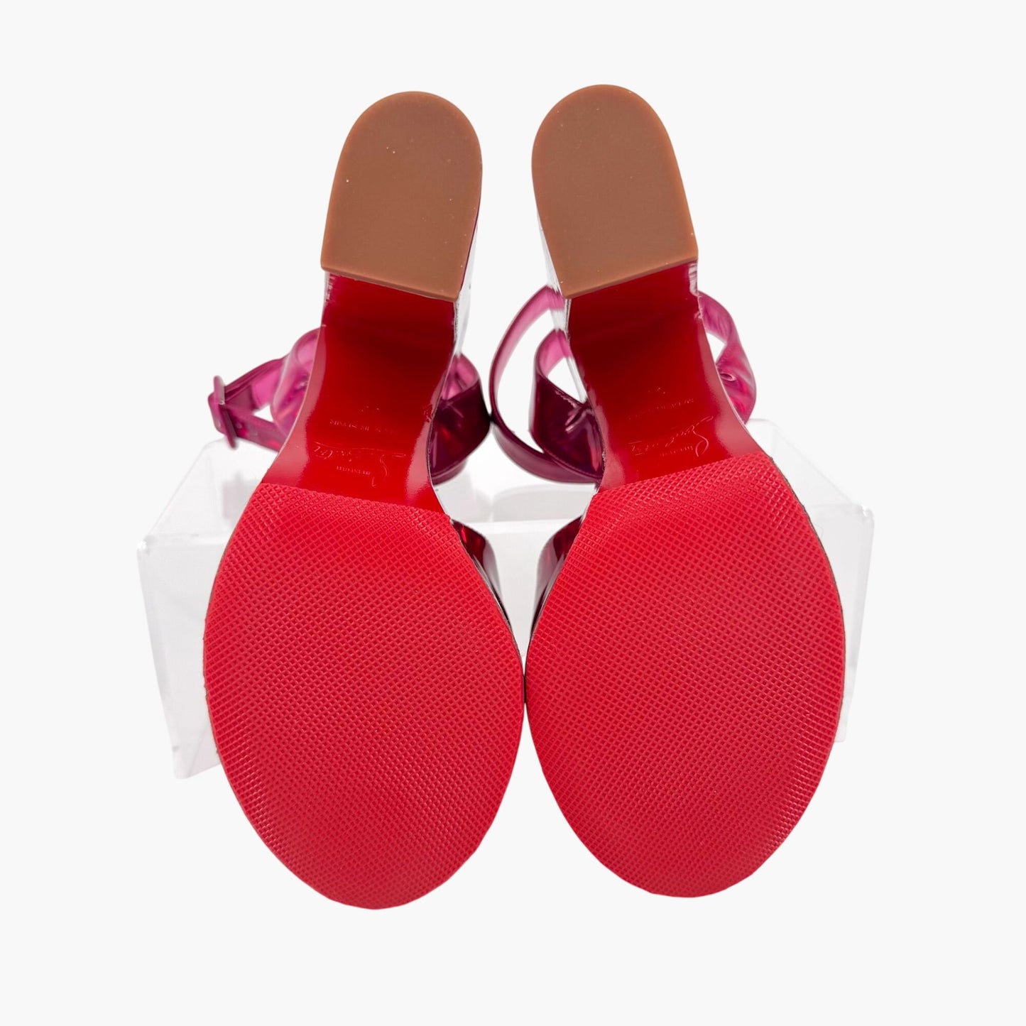 Christian Louboutin Pink Superyaz 160 Platform Sandals Size 39