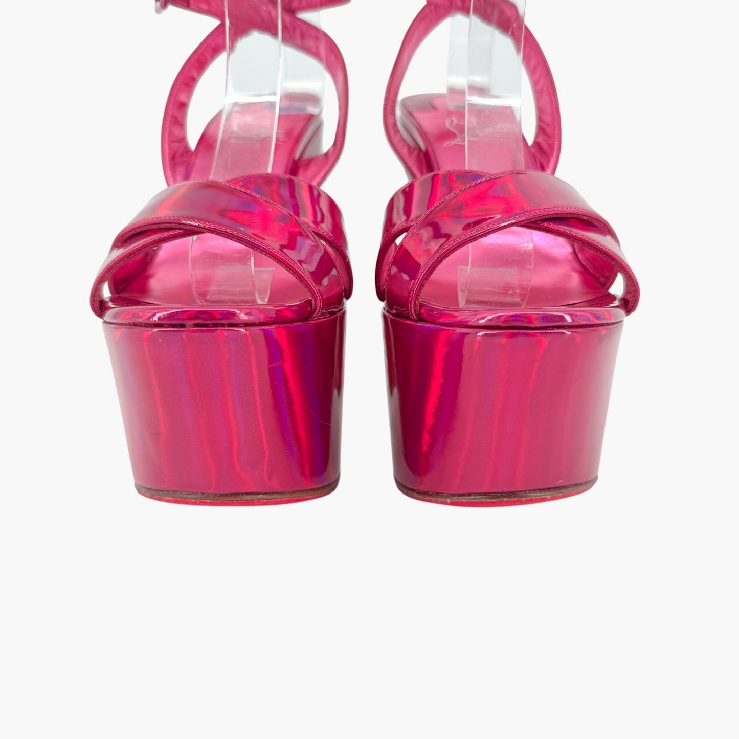 Christian Louboutin Pink Superyaz 160 Platform Sandals Size 39