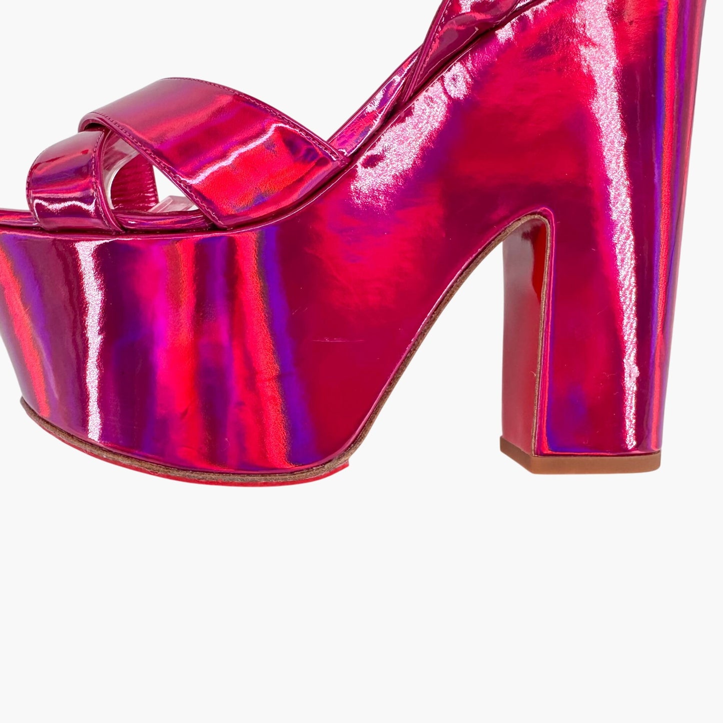 Christian Louboutin Pink Superyaz 160 Platform Sandals Size 39