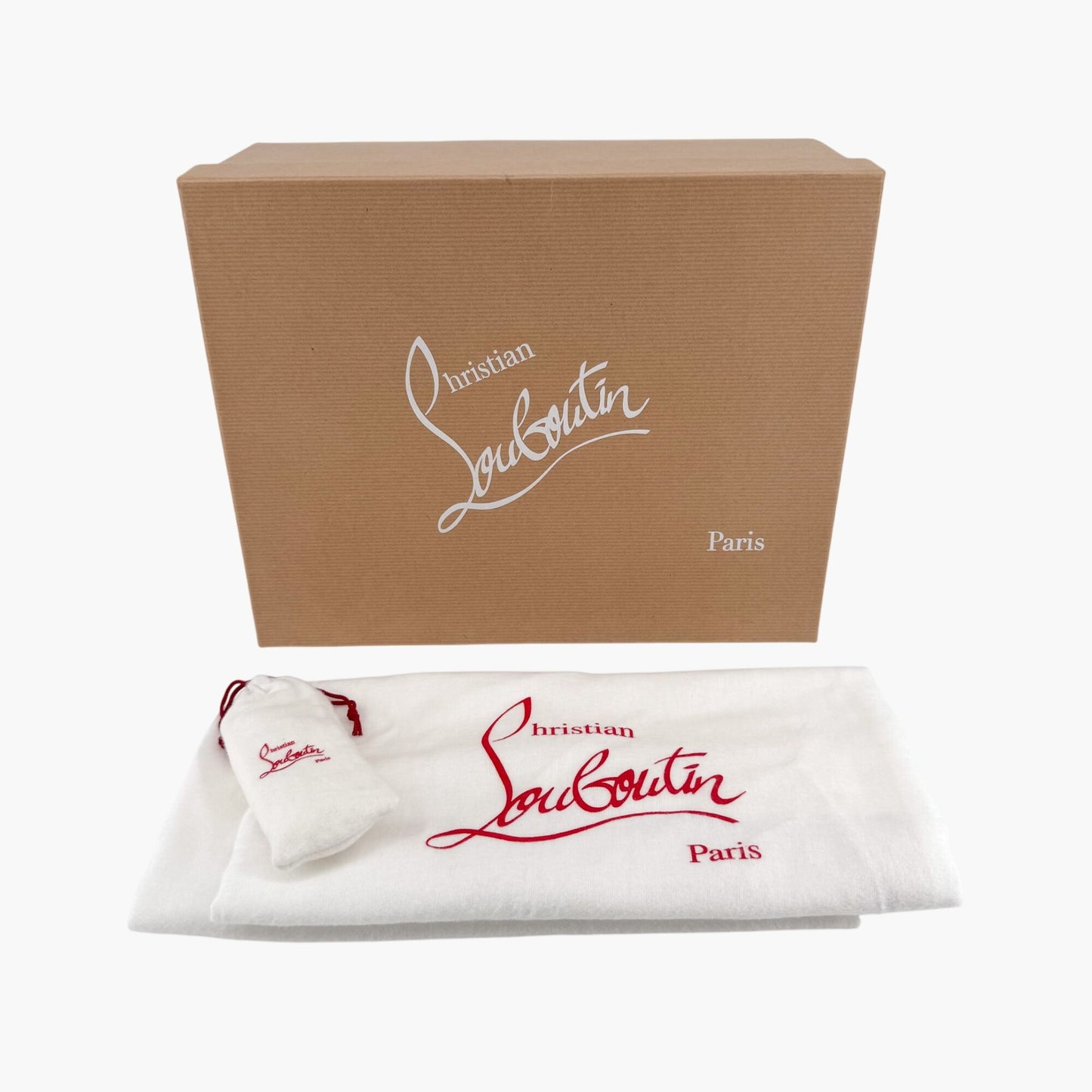 Christian Louboutin White & Red Sharkina Sneakers – Size 41