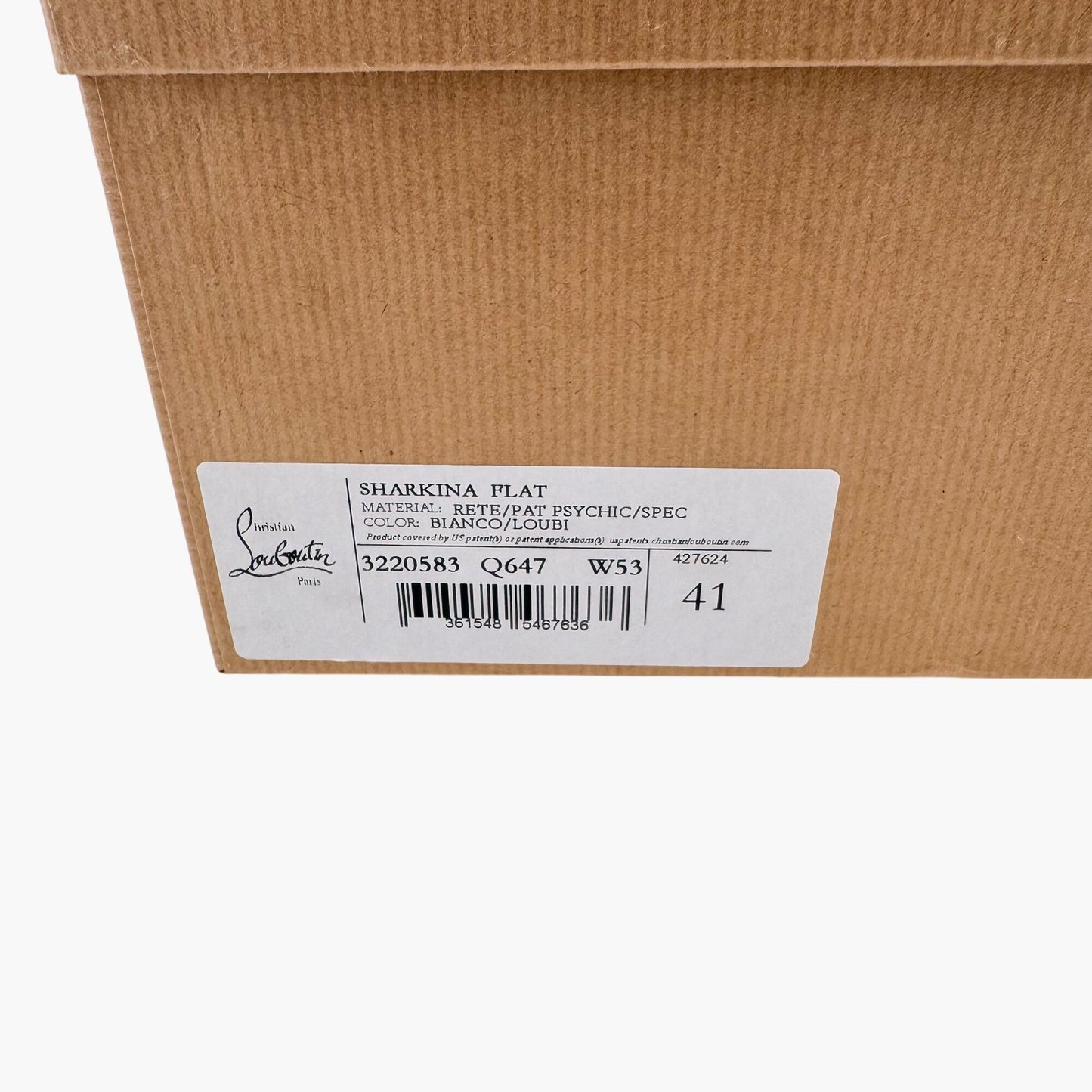 Christian Louboutin White & Red Sharkina Sneakers – Size 41