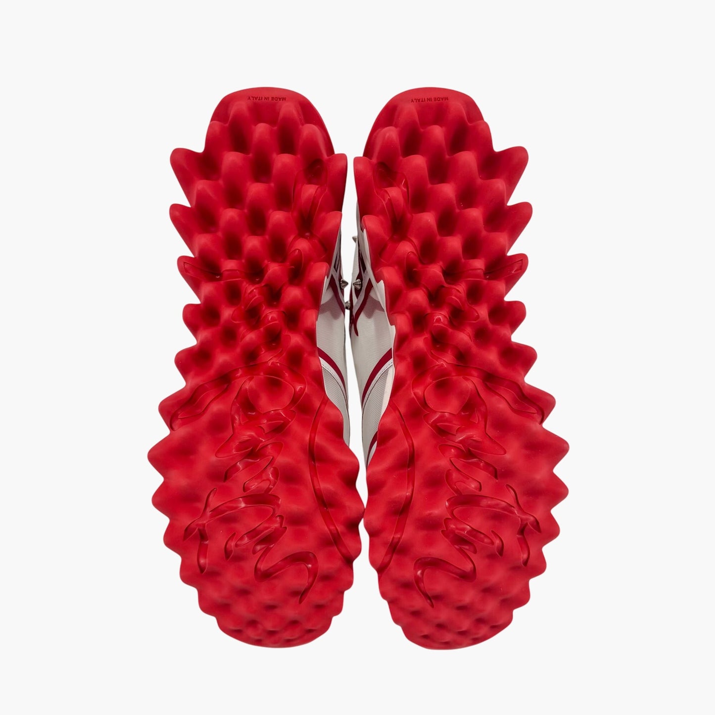 Christian Louboutin White & Red Sharkina Sneakers – Size 41