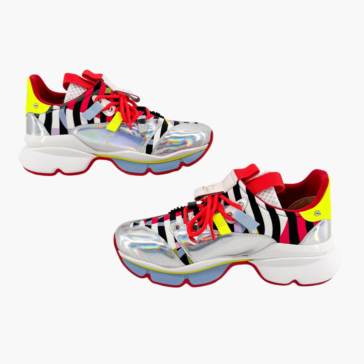 Christian Louboutin Red Runner Donna Sneakers in Multi Size 37.5