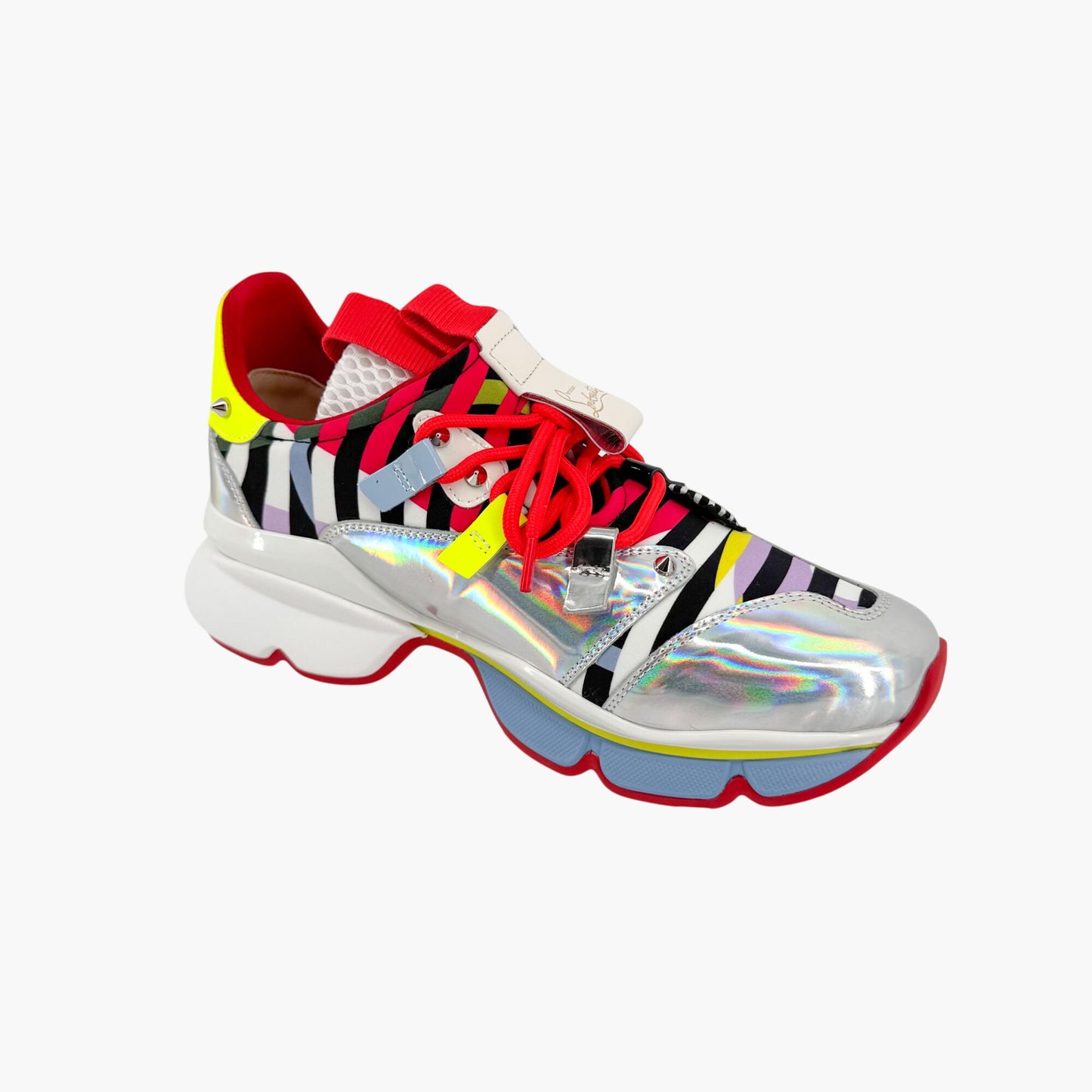 Christian Louboutin Red Runner Donna Sneakers in Multi Size 37.5