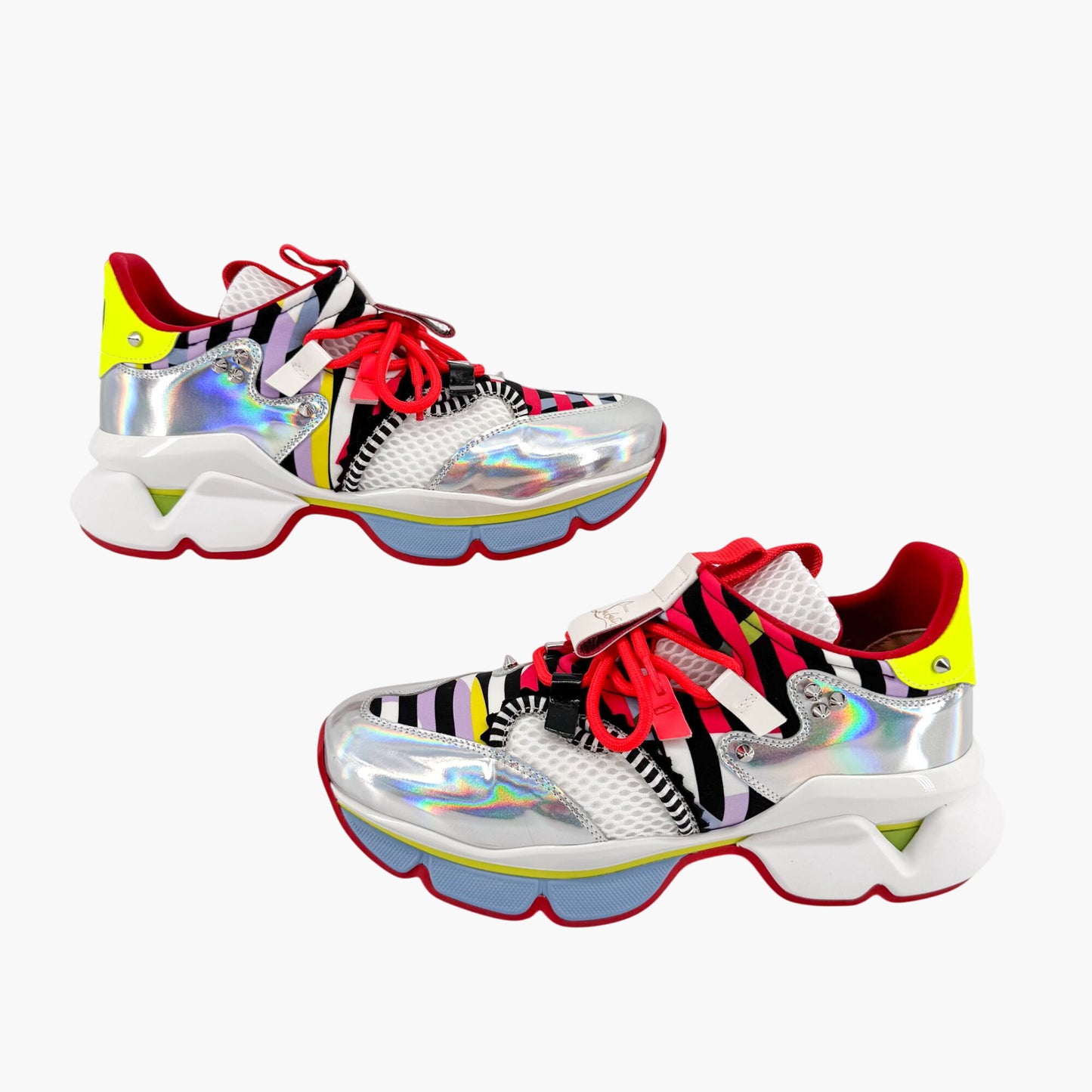 Christian Louboutin Red Runner Donna Sneakers in Multi Size 37.5