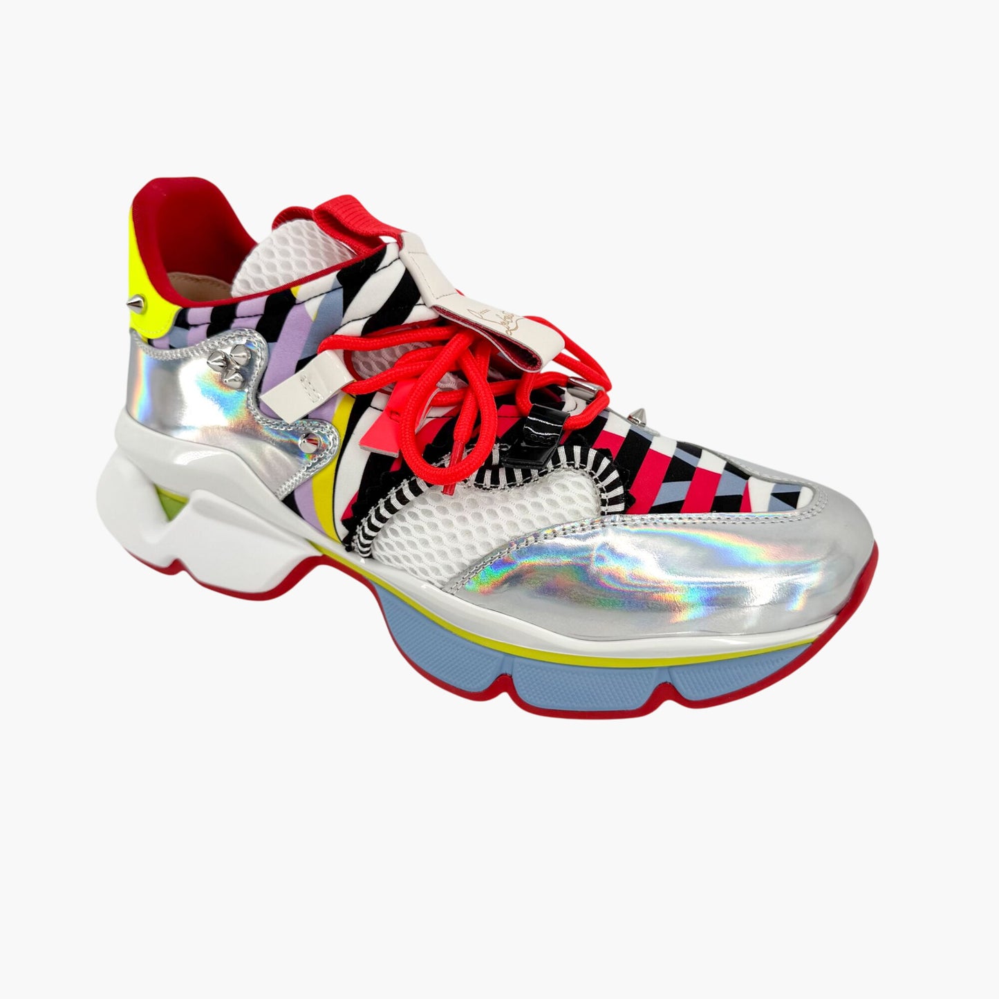 Christian Louboutin Red Runner Donna Sneakers in Multi Size 37.5