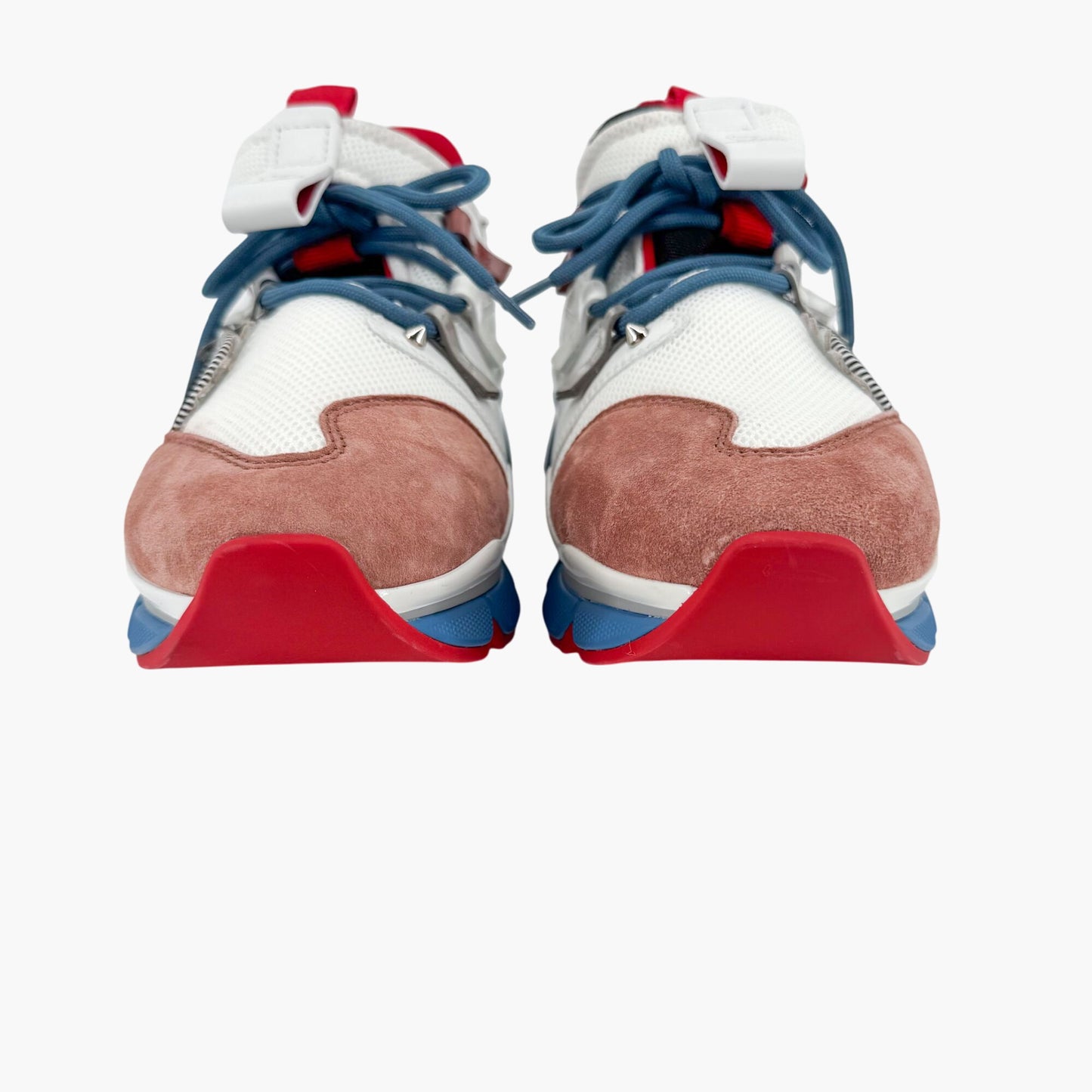 Christian Louboutin Red Runner Donna Sneakers in White & Mauve – Size 40