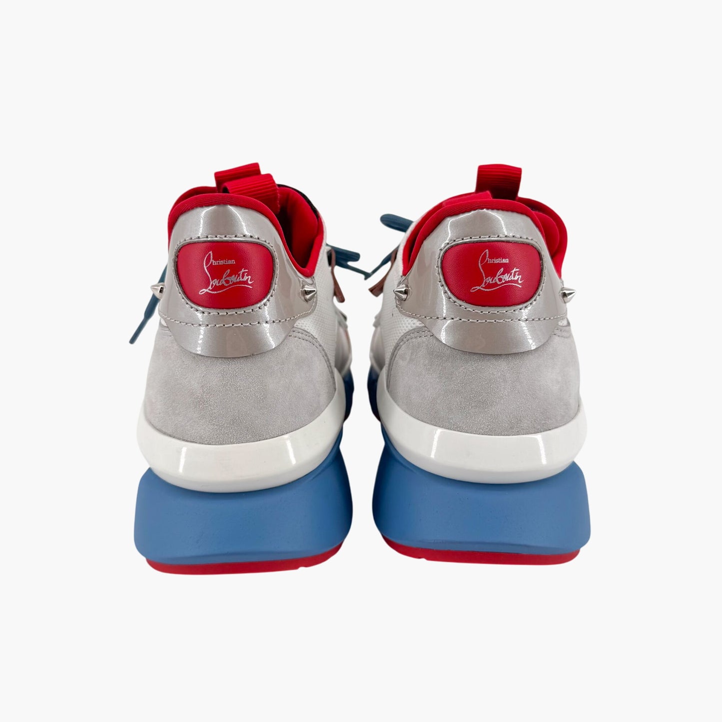 Christian Louboutin Red Runner Donna Sneakers in White & Mauve – Size 40