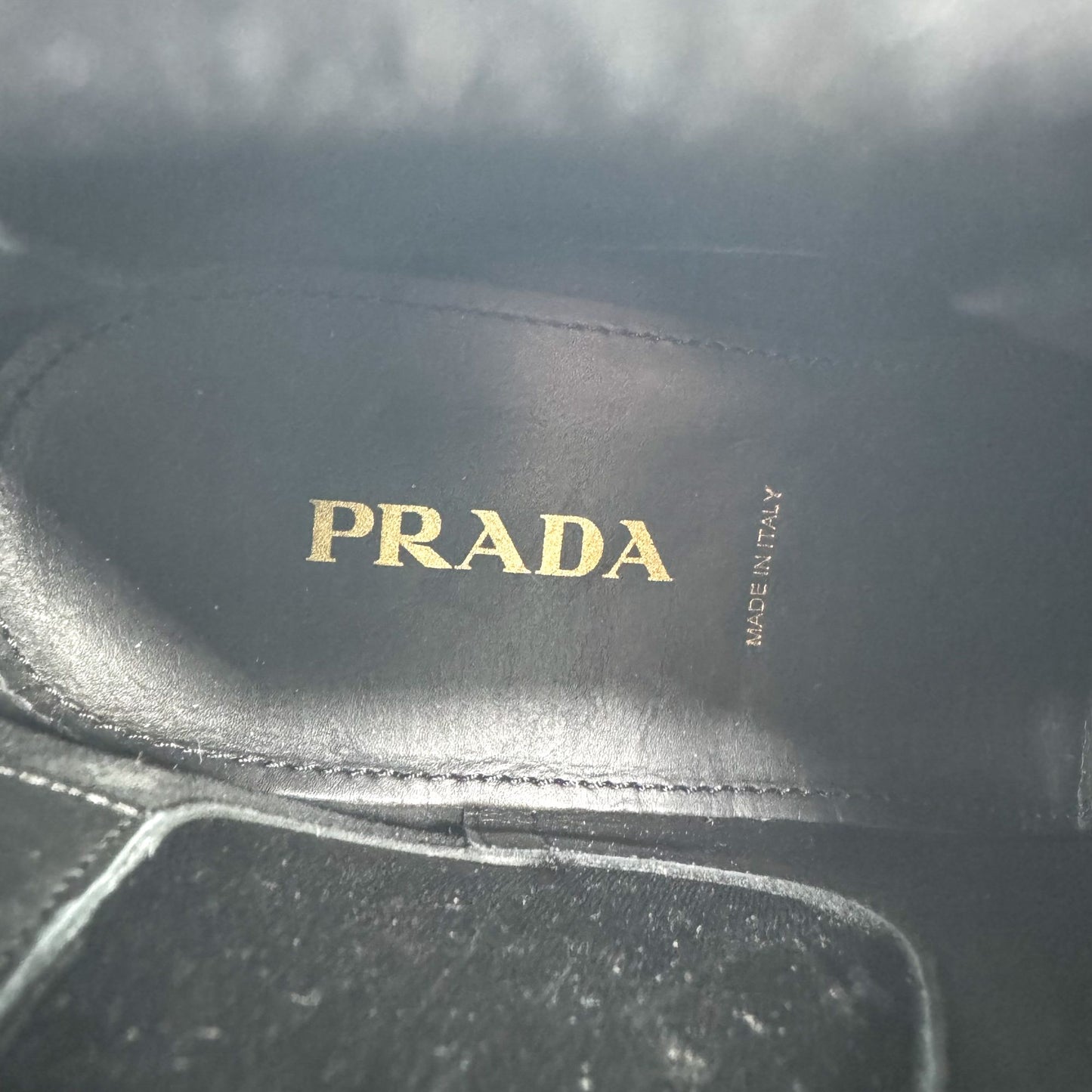 Prada Snip Toe Chelsea Ankle Boots in Brown Suede – Size 38