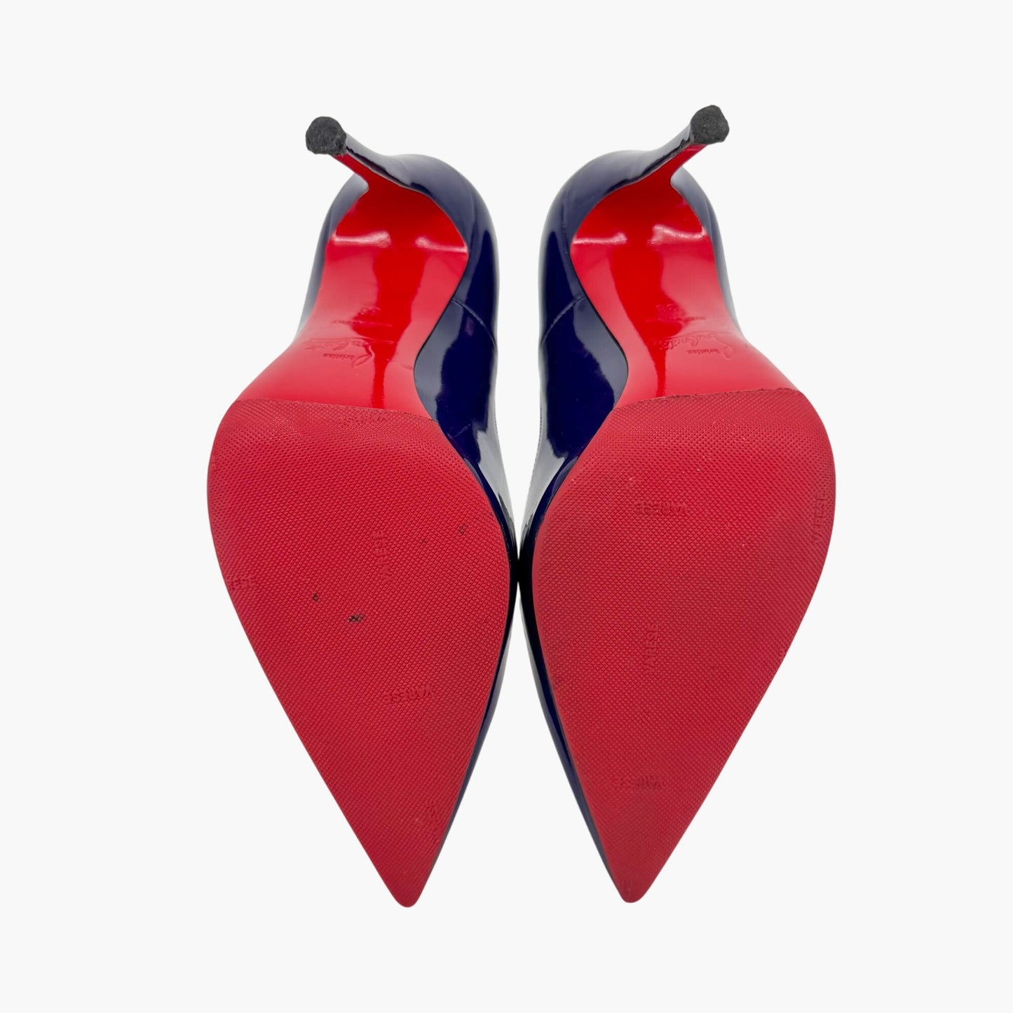 Christian Louboutin So Kate 120 Patent Leather Pumps in Encre Blue – Size 38