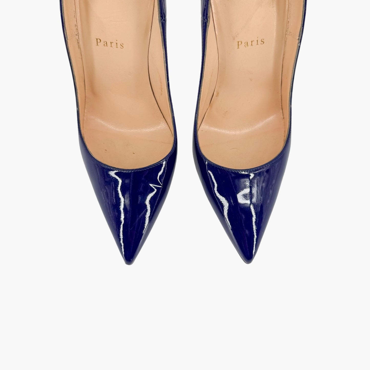 Christian Louboutin So Kate 120 Patent Leather Pumps in Encre Blue – Size 38