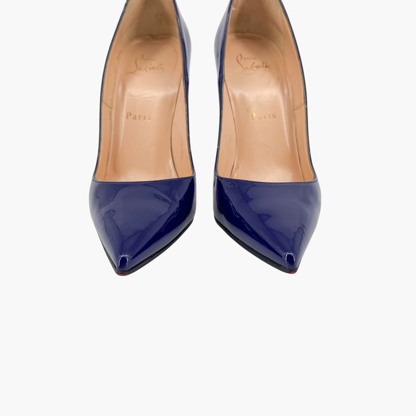 Christian Louboutin So Kate 120 Patent Leather Pumps in Encre Blue – Size 38