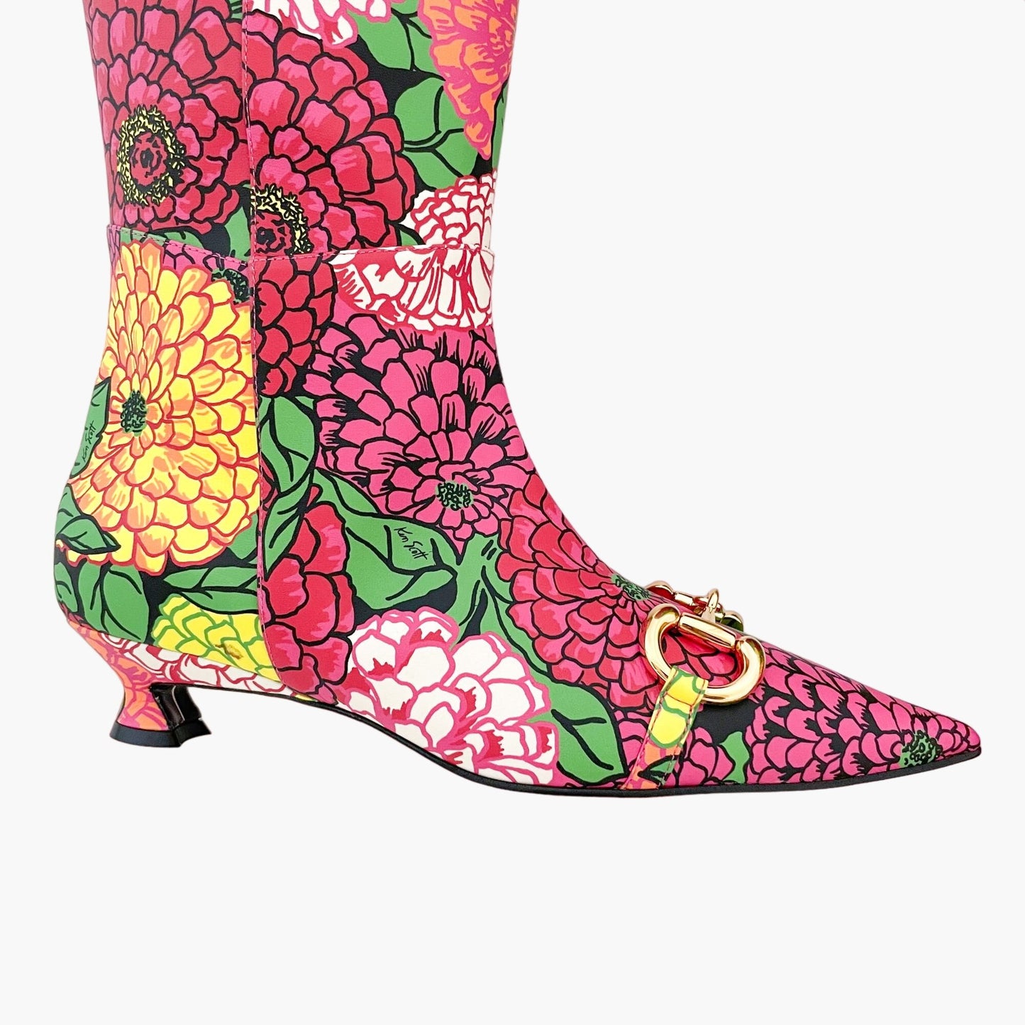 Gucci Ken Scott Horsebit Knee High Boots in Infinity Pomponica Size 36.5