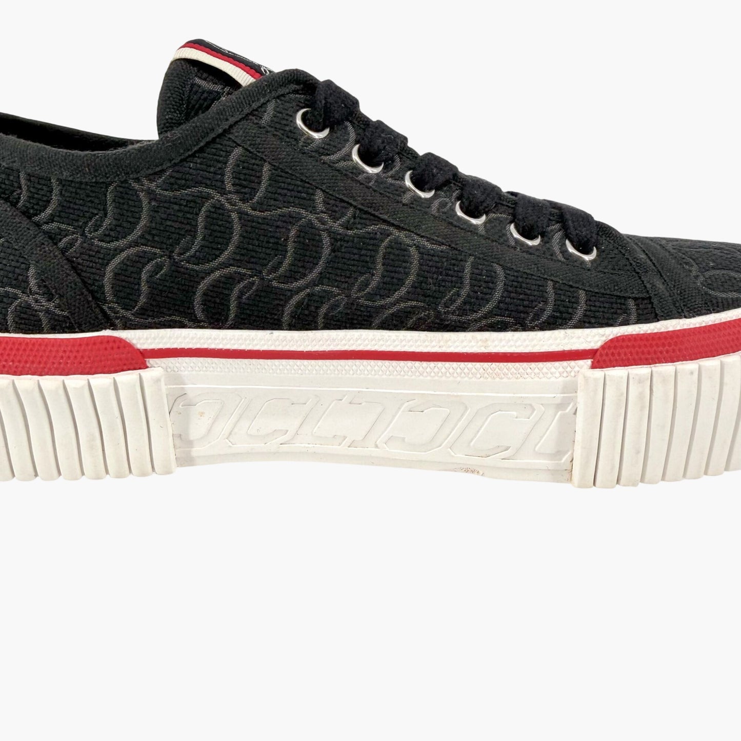 Christian Louboutin Super Pedro Sneakers in Black Canvas Size 39