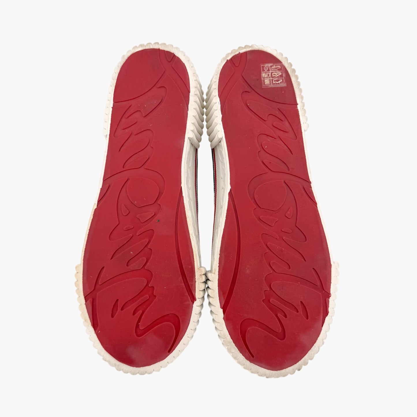 Christian Louboutin Super Pedro Sneakers in Black Canvas Size 39