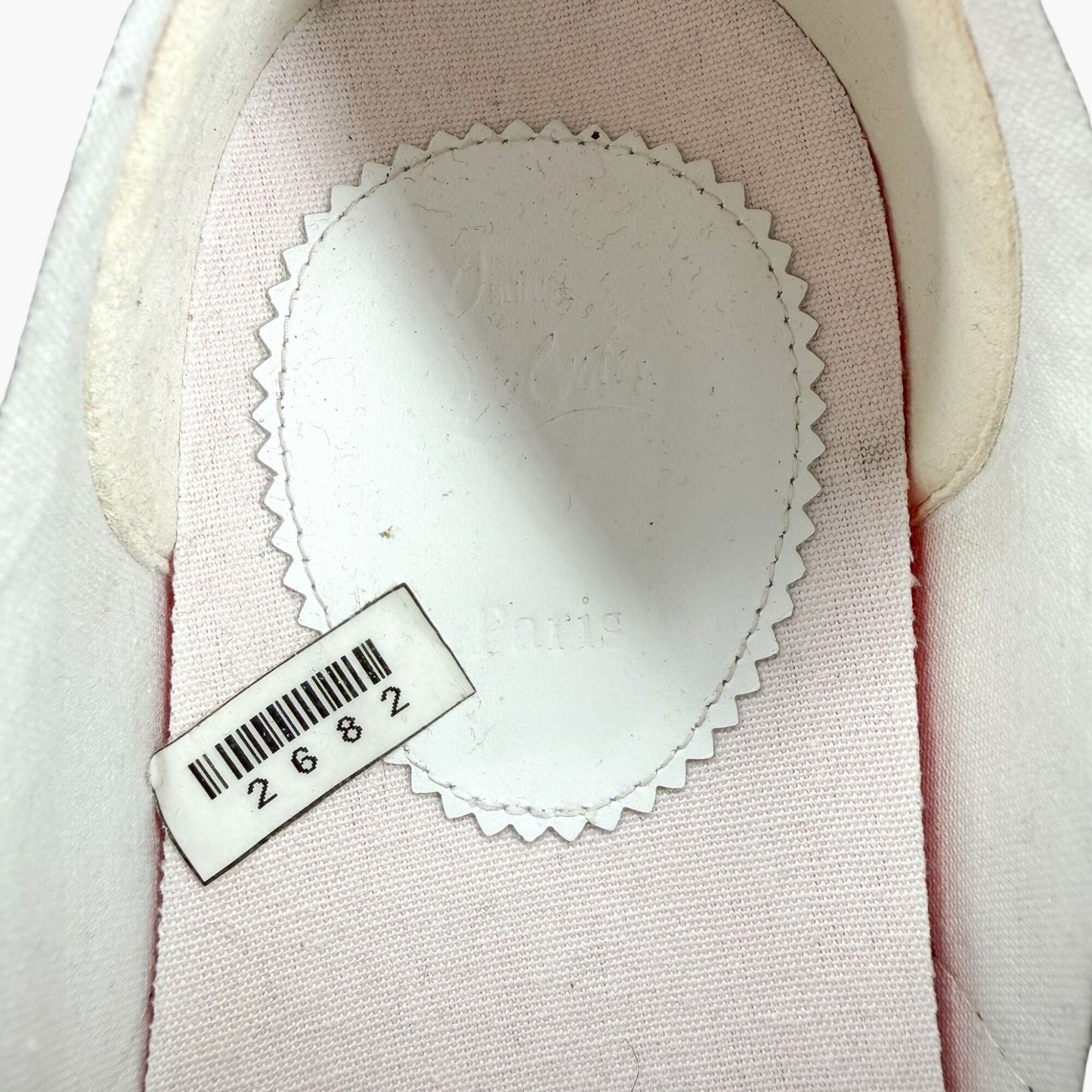 Christian Louboutin Super Pedro Sneakers in Black Canvas Size 39