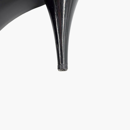 Chanel Quilted Brogue Ankle Booties Black Size 40