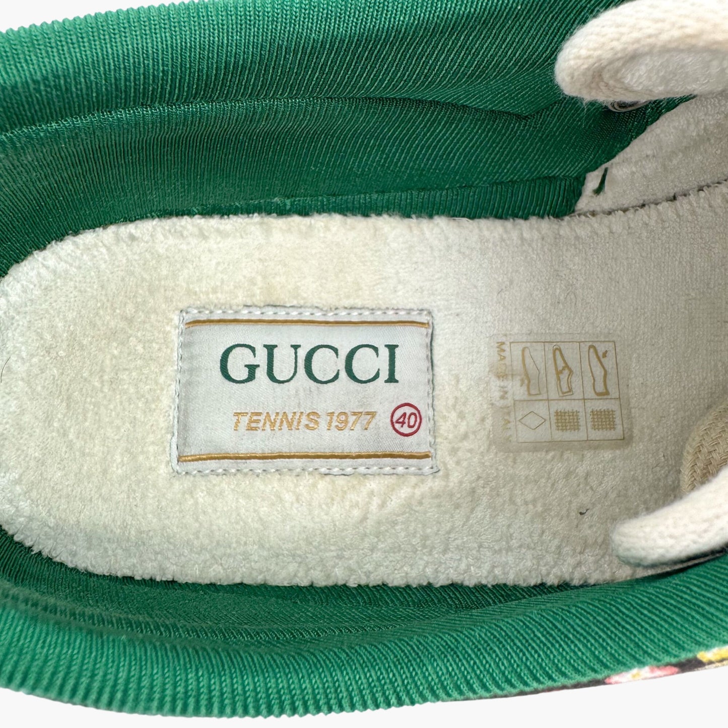 Gucci x Liberty of London 1977 Tennis Sneakers in Black Floral Canvas – Size 40