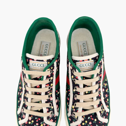 Gucci x Liberty of London 1977 Tennis Sneakers in Black Floral Canvas – Size 40