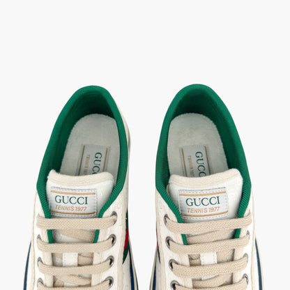 Gucci Tennis 1977 White GG Canvas Sneakers Size 37