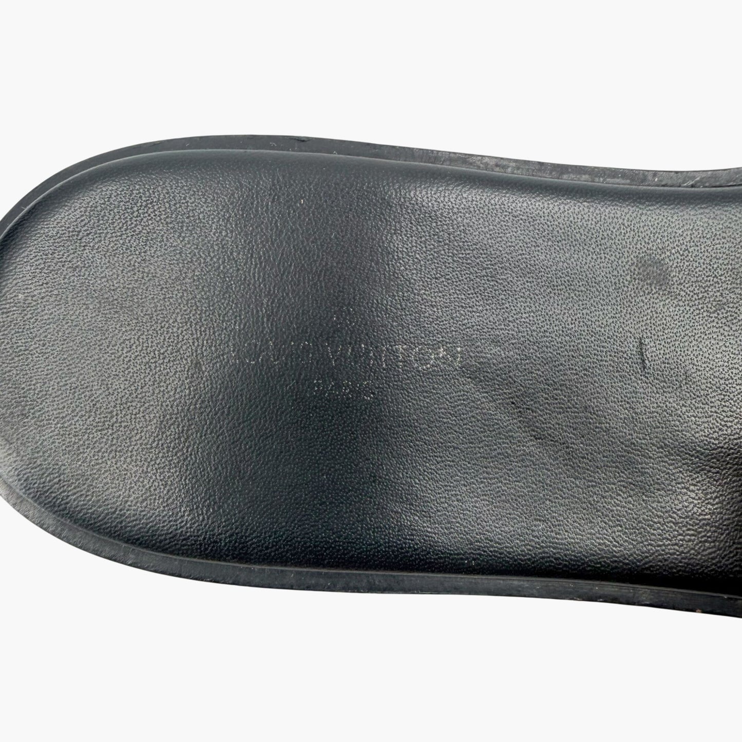 Louis Vuitton Lock It LV Slide Sandals in Brown Monogram Canvas Size 39