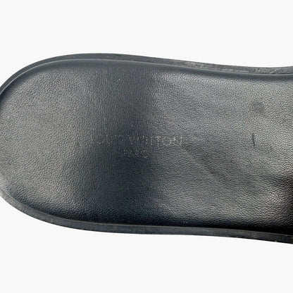 Louis Vuitton Lock It LV Slide Sandals in Brown Monogram Canvas Size 39