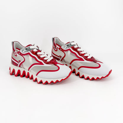 Christian Louboutin Sharkina Sneakers White Red Size 39.5
