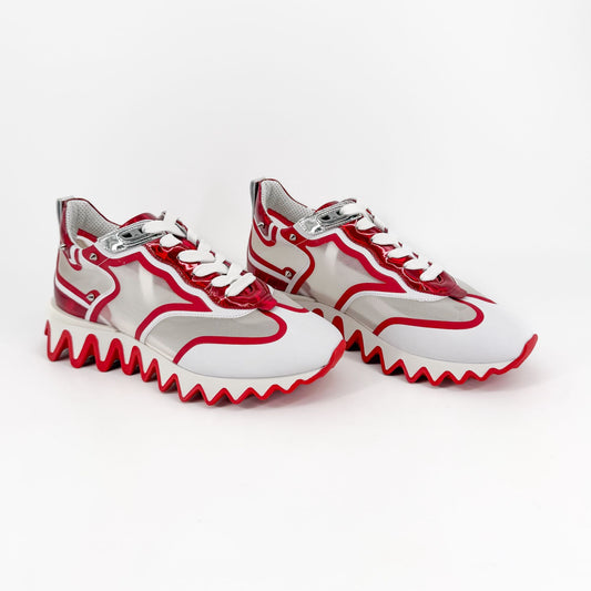 Christian Louboutin Sharkina Sneakers White Red Size 39.5