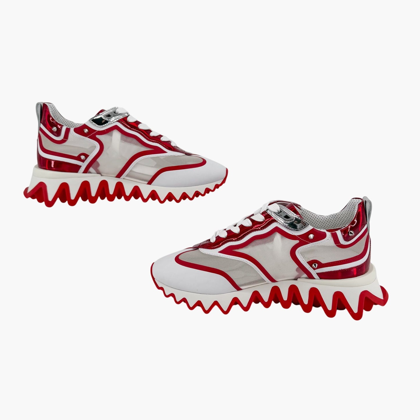 Christian Louboutin Sharkina Sneakers White Red Size 39.5