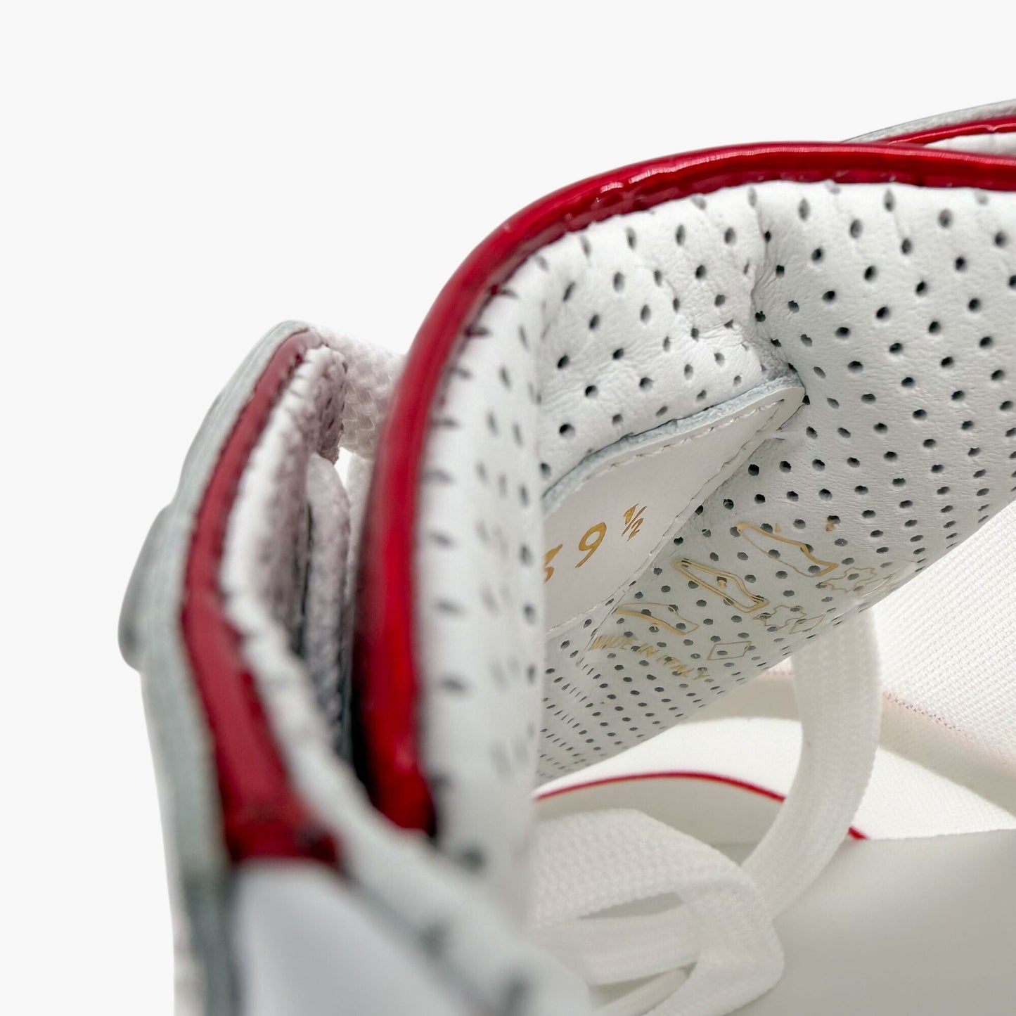 Christian Louboutin Sharkina Sneakers White Red Size 39.5
