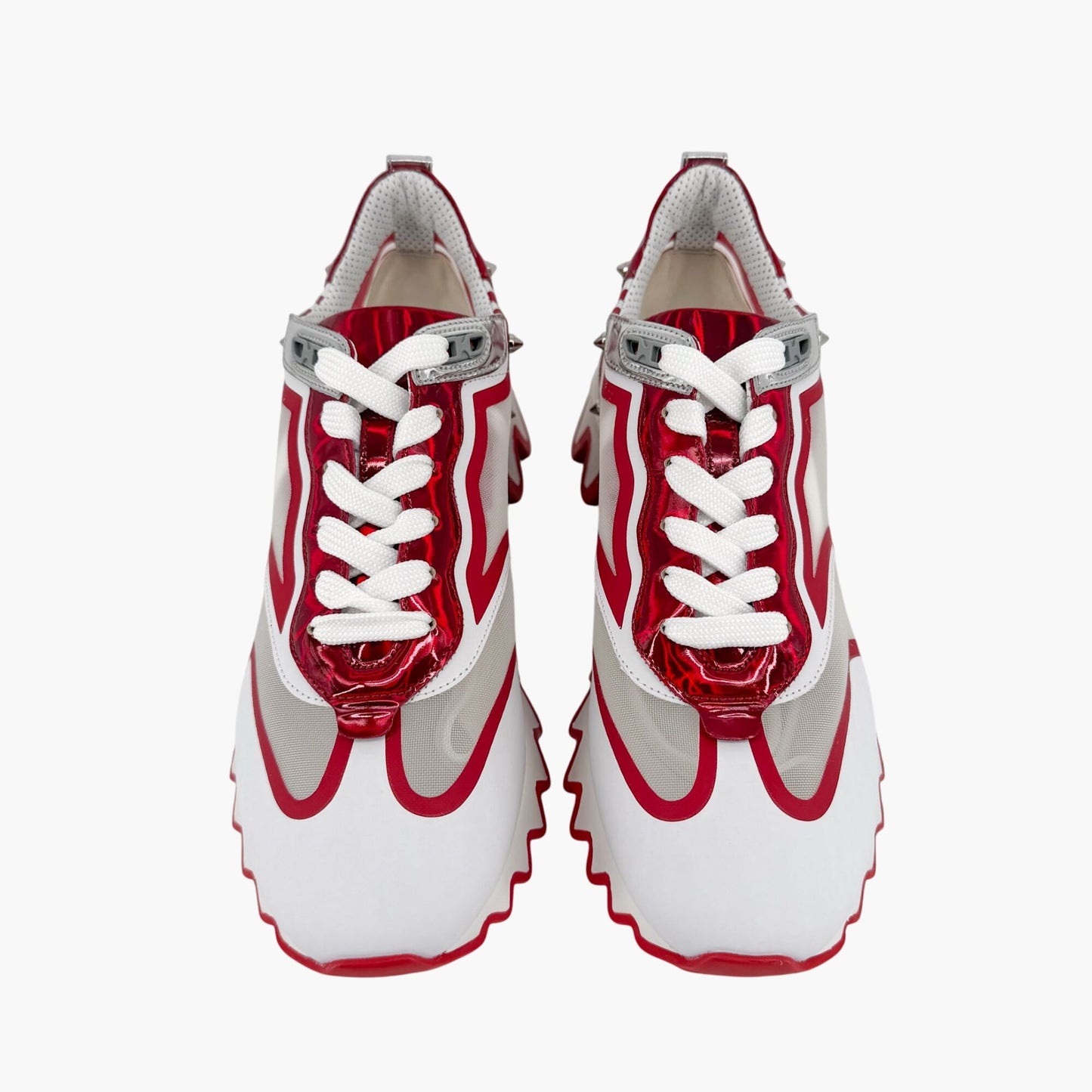 Christian Louboutin Sharkina Sneakers White Red Size 39.5