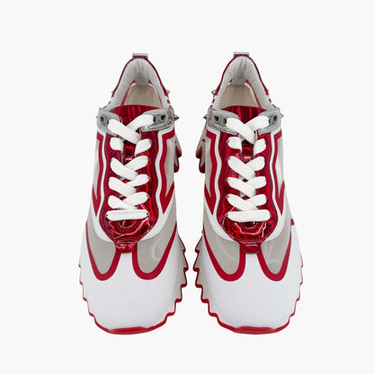 Christian Louboutin Sharkina Sneakers White Red Size 39.5