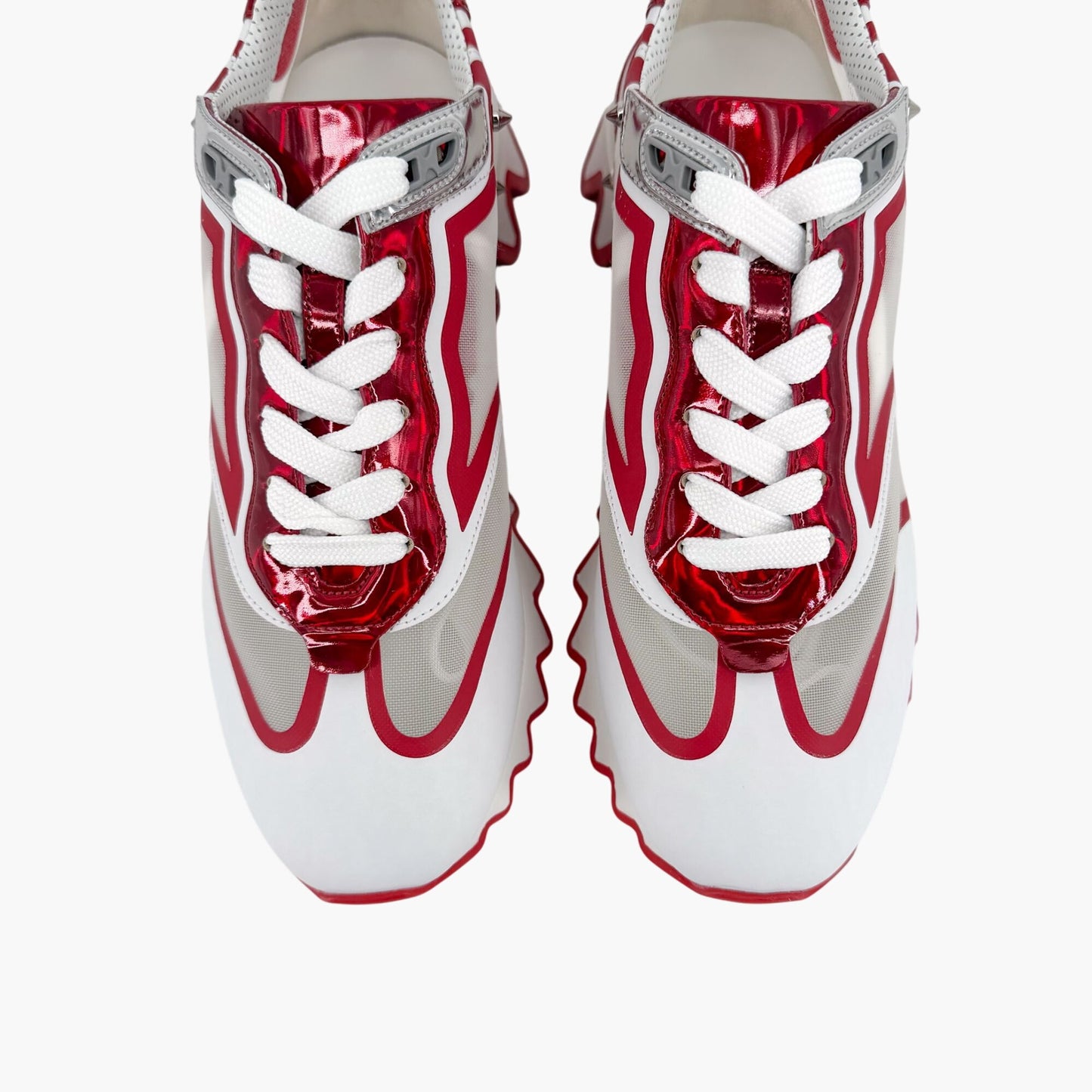 Christian Louboutin Sharkina Sneakers White Red Size 39.5
