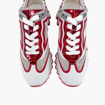 Christian Louboutin Sharkina Sneakers White Red Size 39.5