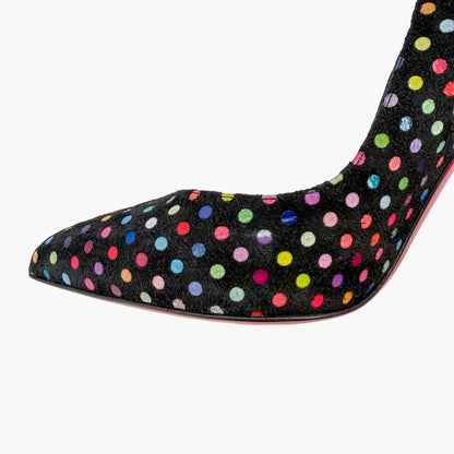 Christian Louboutin Hot Chick 100 Pumps Polka Dot Size 38