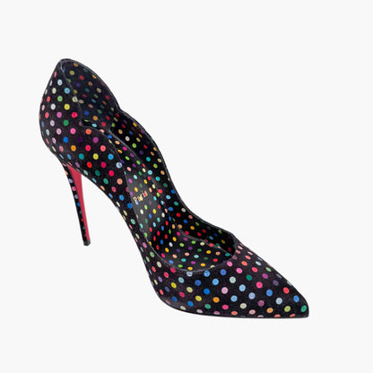 Christian Louboutin Hot Chick 100 Pumps Polka Dot Size 38