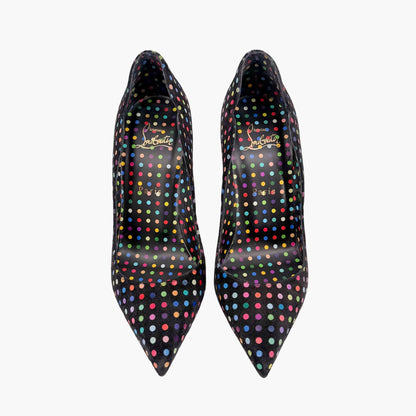 Christian Louboutin Hot Chick 100 Pumps Polka Dot Size 38