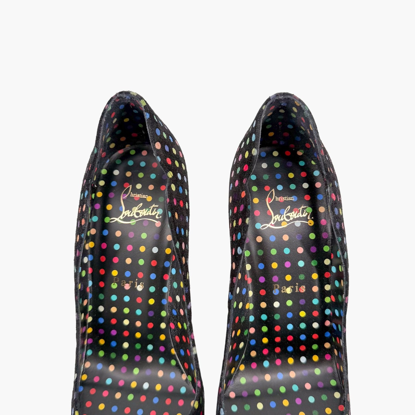 Christian Louboutin Hot Chick 100 Pumps Polka Dot Size 38