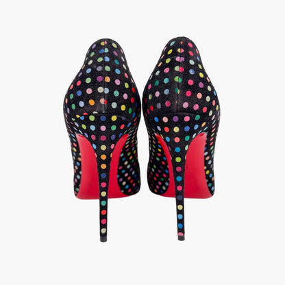 Christian Louboutin Hot Chick 100 Pumps Polka Dot Size 38