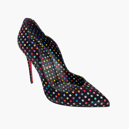 Christian Louboutin Hot Chick 100 Pumps Polka Dot Size 38