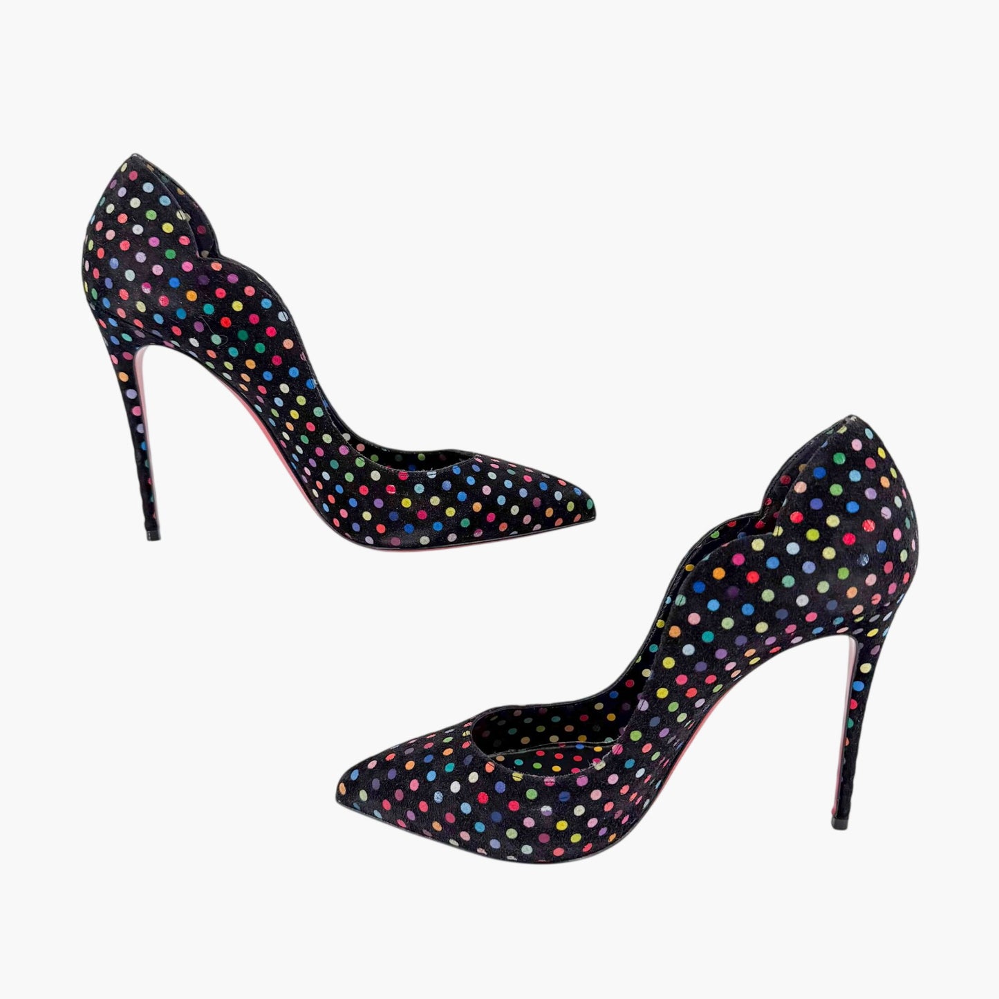 Christian Louboutin Hot Chick 100 Pumps Polka Dot Size 38